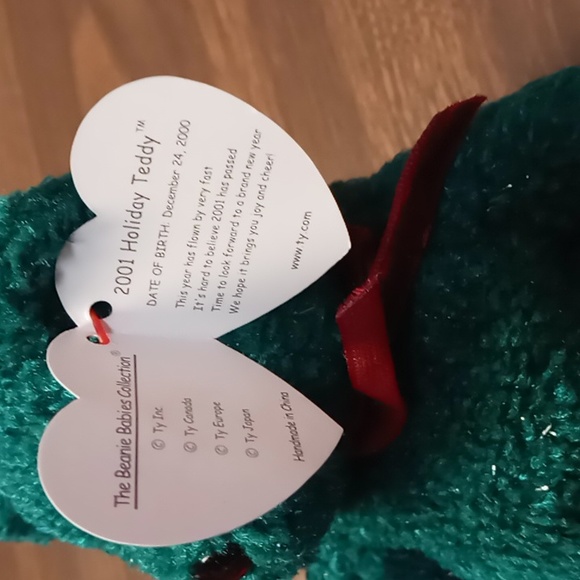 Lot of 2 Holiday Ty Beanie Babies both from 2000 - Picture 7 of 7